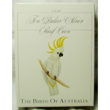 BIRDS OF AUSTRALIA 1990 . TEN 10 DOLLARS . PROOF COIN . COCKATOO